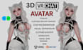 do vrchat avatar, 3d character, furry avatar, nsfw, vrchat, vrc avatar