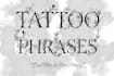 create unique dark or emotional tattoo phrases