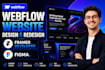 develop webflow website design, figma to webflow business framer website