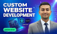 do full stack web development build custom website as frontend backend develope