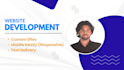design and develop a modern responsive website as a full stack dev