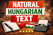 write hungarian short stories and books