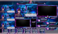 design twitch overlay animated stream graphics webcam vtuber package obs panels
