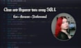 clean and organize your database using sql