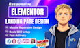 develop or redesign wordpress landing page, elementor landing page that speed
