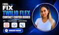 fix twilio flex contact center, IVR, call routing and voice issues