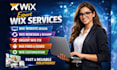 build wix website design and redesign wix website