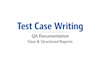 software test case design and QA documentation service