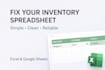 fix, improve or optimise your inventory spreadsheet