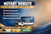 create a responsive notary website, online notary booking, remote notarization
