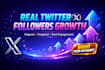 do real twitter x page followers growth