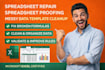 spreadsheet repair spreadsheet proofing messy data template cleanup data audit