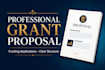 research and write professional grant proposals and funding applications