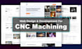 design and build a cnc machining website for b2b leads