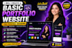 create a basic portfolio website for personal branding