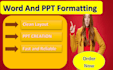 format academic word documents and powerpoint slides
