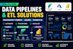 build etl pipelines and data engineering in azure microsoft fabric, power bi