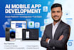 build mobile app development as an app developer using flutter and ai app