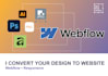 convert your design into webflow