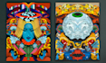 create a detailed psychedelic and surreal illustration