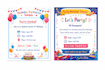 write birthday invitations, messages, and simple content