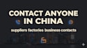 call, contact, and follow up with any contact in china