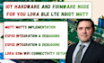 make iot hardware and firmware node for you lora ble lte nbiot mqtt