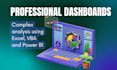 create professional excel dashboards, KPI reports and data analysis