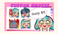 create high quality custom emotes for twitch, discord