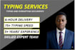 fast typing services, retype scanned documents
