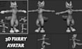 do custom furry vtuber model, vrchat avatar, 3d nsfw model
