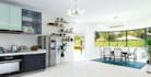 design and render realistic kitchen, open space living areas