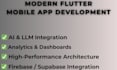 build a flutter mobile app with API and firebase