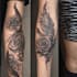 create sleeve tattoo design in geometric style