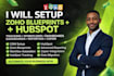 setup zoho blueprints hubspot tracking workflows dashboard reporting zapier
