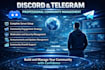 expert setup and management for discord and telegram communities