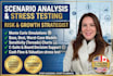 create a scenario analysis financial model and business stress test