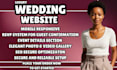 wedding website event rsvp website wedding planner website invitation website