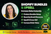 setup shopify product bundles upsell and quantity breaks discount