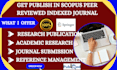 publish your research paper in a scopus indexed journal