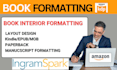 book interior formatting for amazon kindle publishing paperback formatting