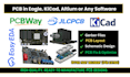 design professional pcb in kicad, eagle, altium or any pcb software