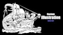 create custom line art illustration