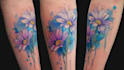 create a watercolor tattoo design