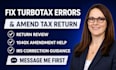 fix turbotax errors and prepare your amended tax return 1040x