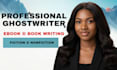 ghostwrite books and ebooks professionally