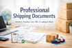 create professional shipping and customs documents