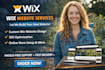 build a wix website, redesign, and fix wix issues