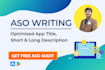 write aso optimized app title and description