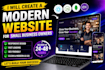 create a modern website for small business owners